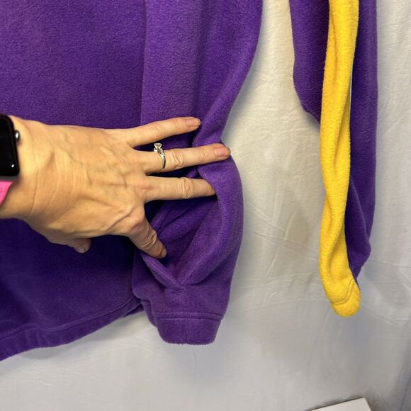 reebok Minnesota Vikings 1/4 Zip Fleece pullover Youth size XL With Pockets - Picture 3 of 11